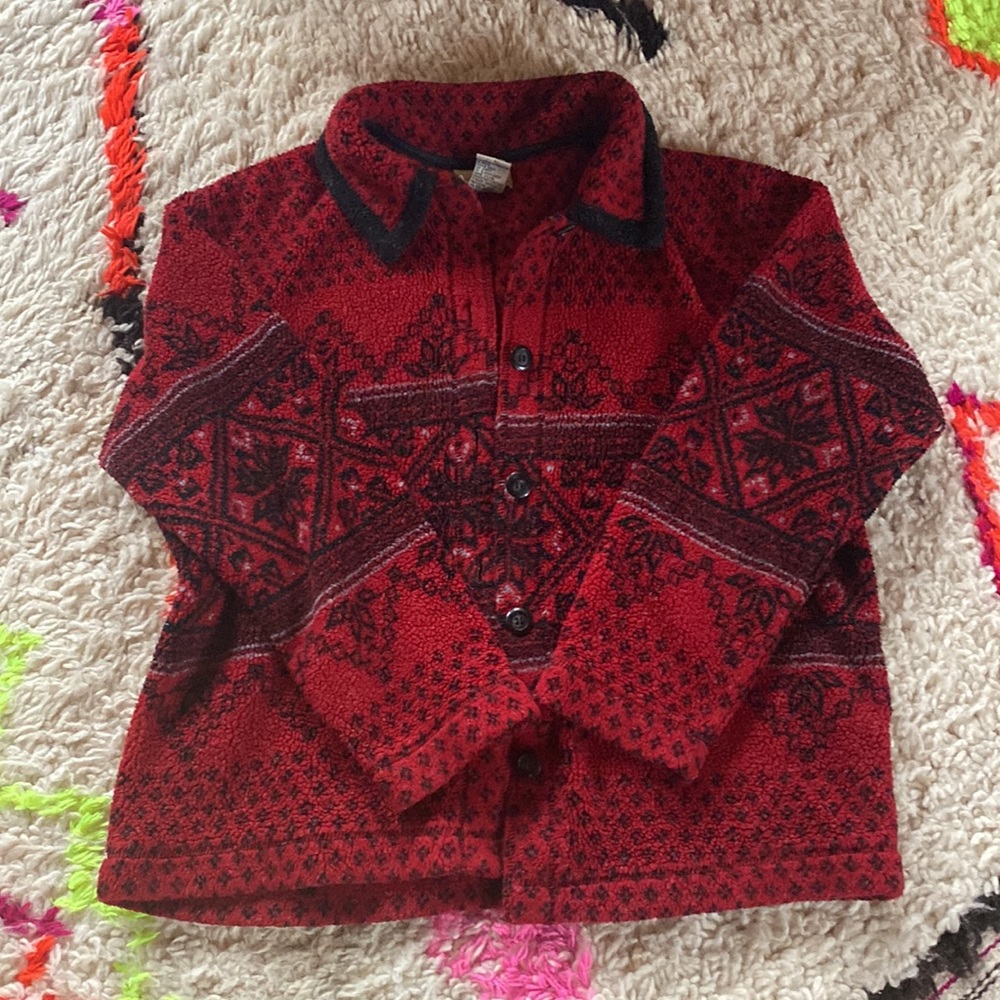 Vintage cozy fleece